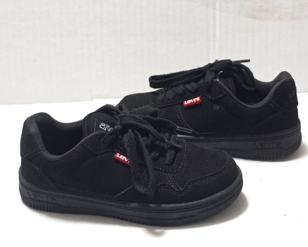 Levi's Kids Black Low Top Sneakers Shoes Size 12M Youth  Little Kid